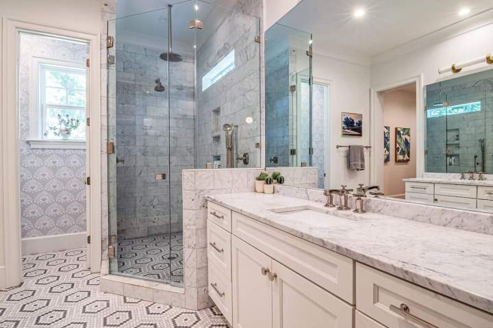 vitre salle bain